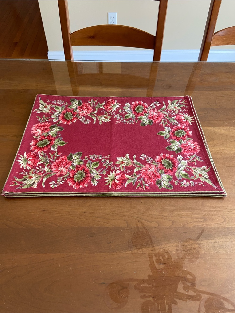 April Cornell 100% Cotton Placemats - 1999 Never Used.  Beautiful Vintage.